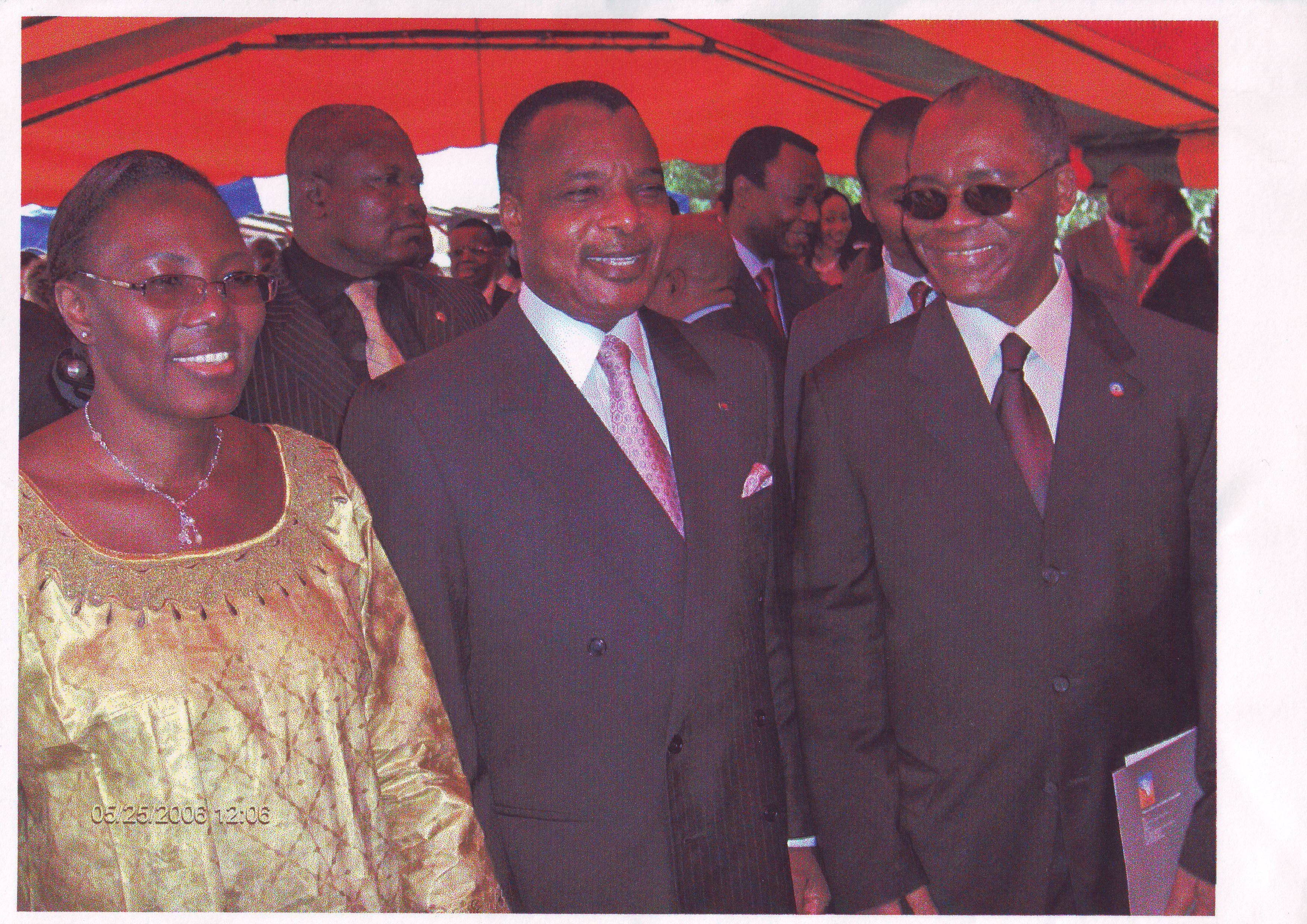 Dr Richard Dackam Ngatchou with President Denis Sassou-Nguesso of the Republic of the Congo